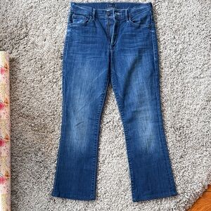 MOTHER Medium Blue Ankle Jeans